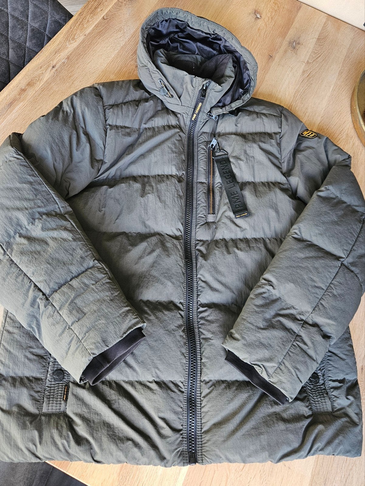 PME LEGEND winterjas Brewster legergroen mt XXL, Kleding | Heren, Overige maten, Ophalen of Verzenden, Zo goed als nieuw, PME Legend