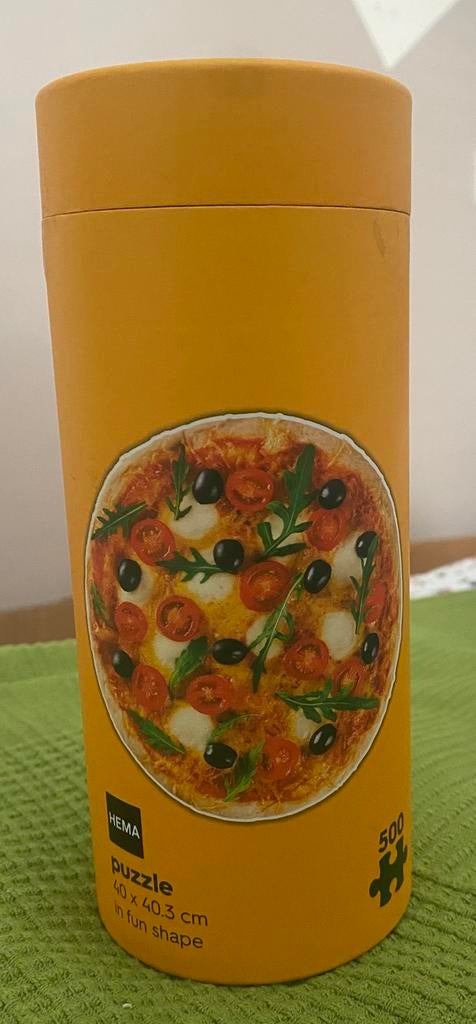 Pizzapuzzel, Hobby en Vrije tijd, Ophalen of Verzenden, 500 t/m 1500 stukjes, Zo goed als nieuw, Legpuzzel