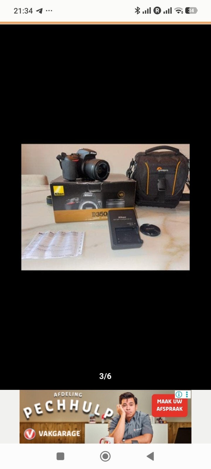 Een zo goed als nieuwe D3500 camera te koop. Er zijn slechts, Ophalen of Verzenden, Zo goed als nieuw, Overige merken