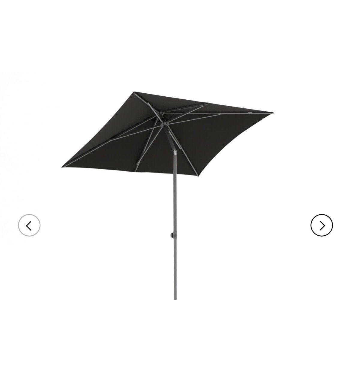 Kees Smit Shadowline push up parasol light grey 210/150, Ophalen, Nieuw, 2 tot 3 meter, Stokparasol