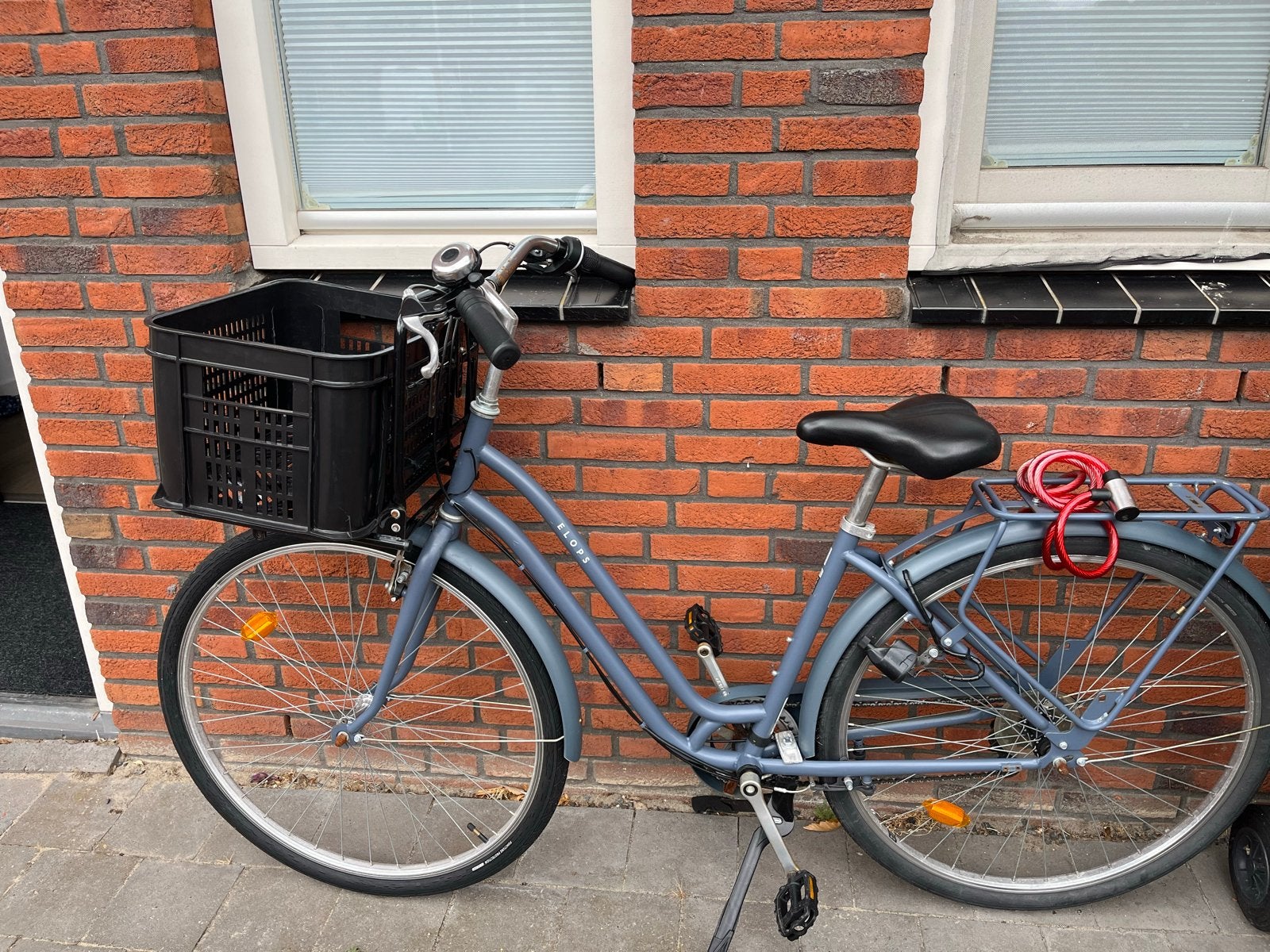 Comfortabele Elops 120 stadsfiets van Decathlon, Fietsen en Brommers, Fietsen | Dames | Damesfietsen, Overige merken, Velgrem