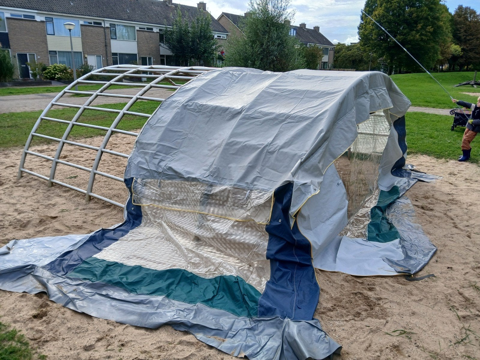 Miami Voortent Caravan 8m Omloop incl. 2 Stokkensets, Caravans en Kamperen, Caravan accessoires, Ophalen