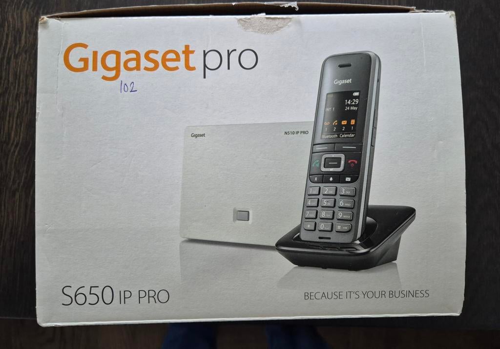 4x Gigaset pro S650 IP PRO DECT telefoon met basisstation, Ophalen of Verzenden, Zo goed als nieuw, 4 handsets of meer