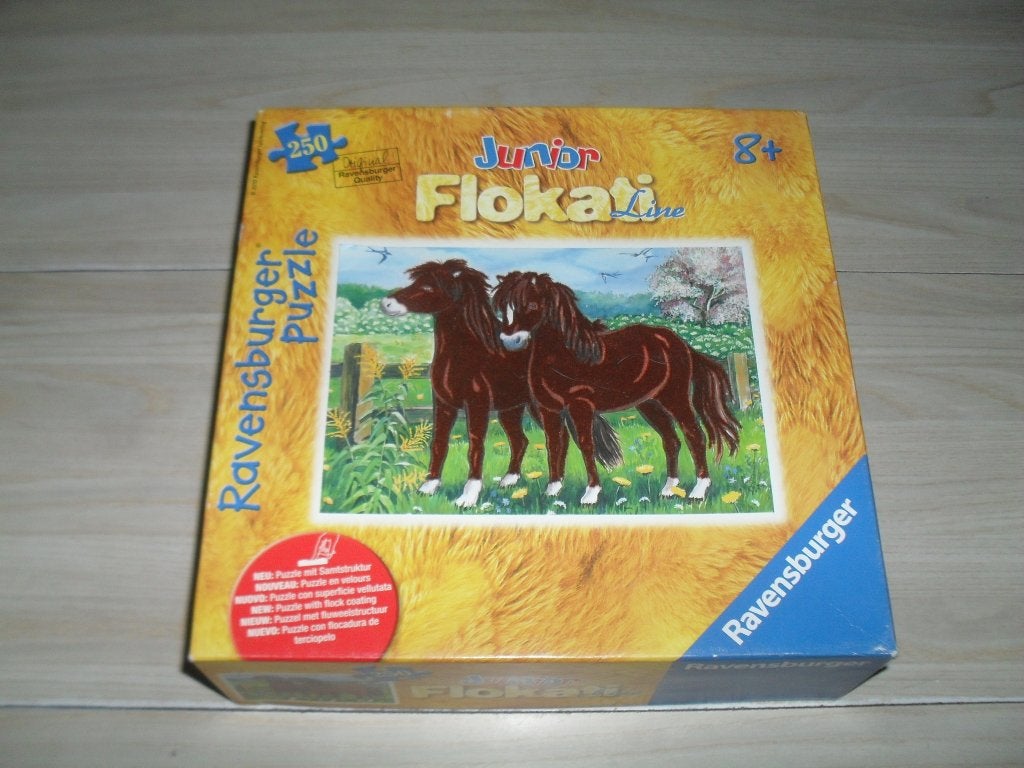 Junior Flokati line puzzle 250 stukjes Paardenvriendschap, Ophalen, Minder dan 500 stukjes, Zo goed als nieuw, Legpuzzel