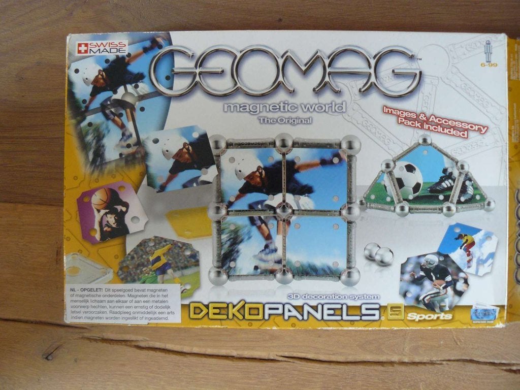 Complete set Geomag magneten deco panels sports., Kinderen en Baby's, Ophalen of Verzenden, Zo goed als nieuw, Overige merken