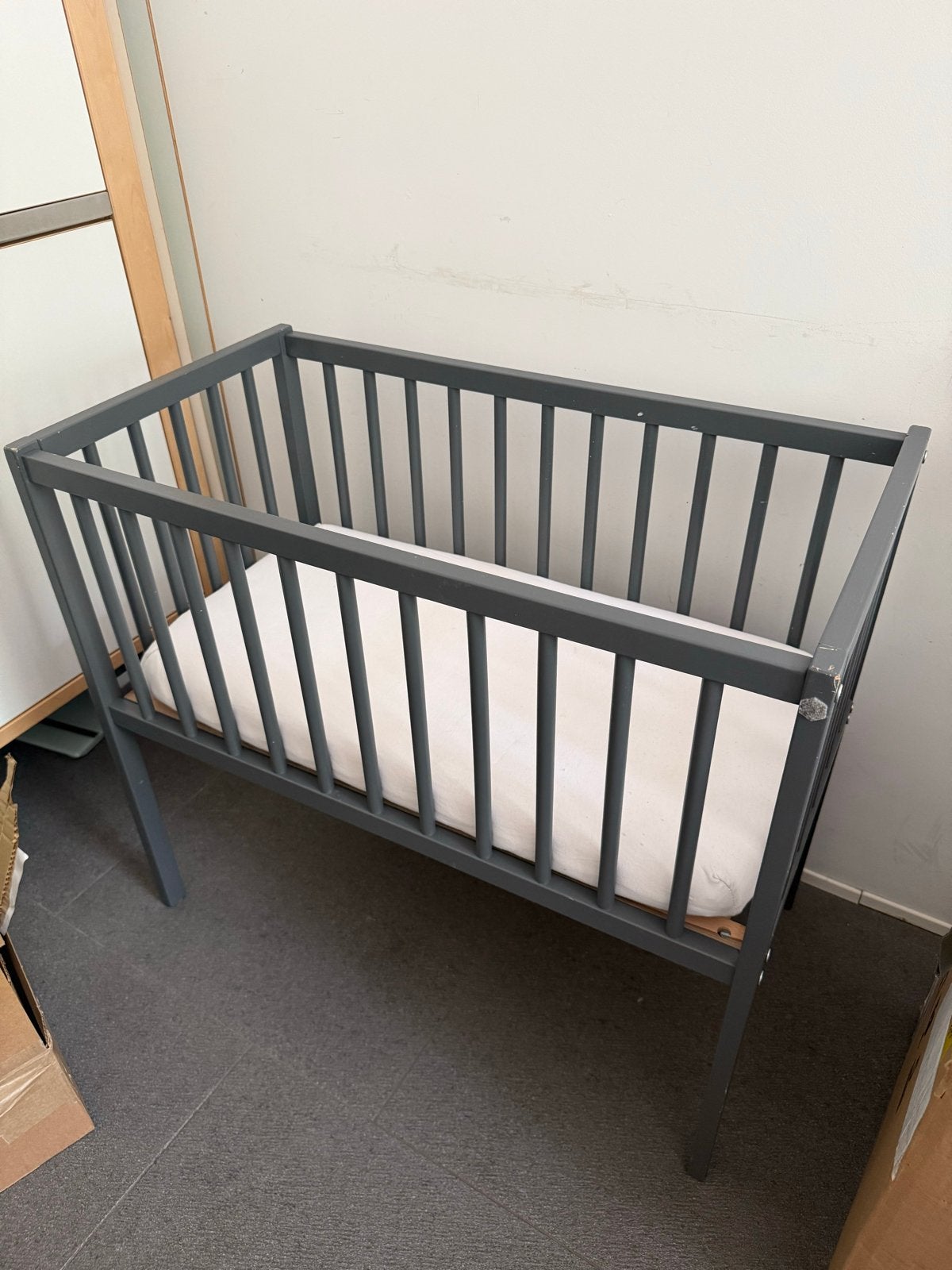 Prenatal Ledikant - Grijs, Ophalen, Gebruikt, Ledikant