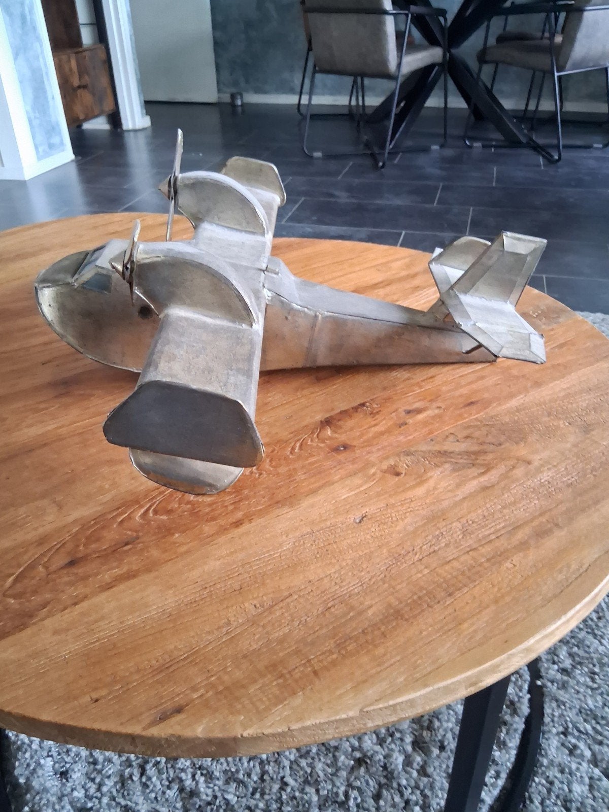 Uniek handgemaakt vliegtuigmodel van metaal, Hobby en Vrije tijd, Modelbouw | Vliegtuigen en Helikopters, Gebruikt, Groter dan 1:72