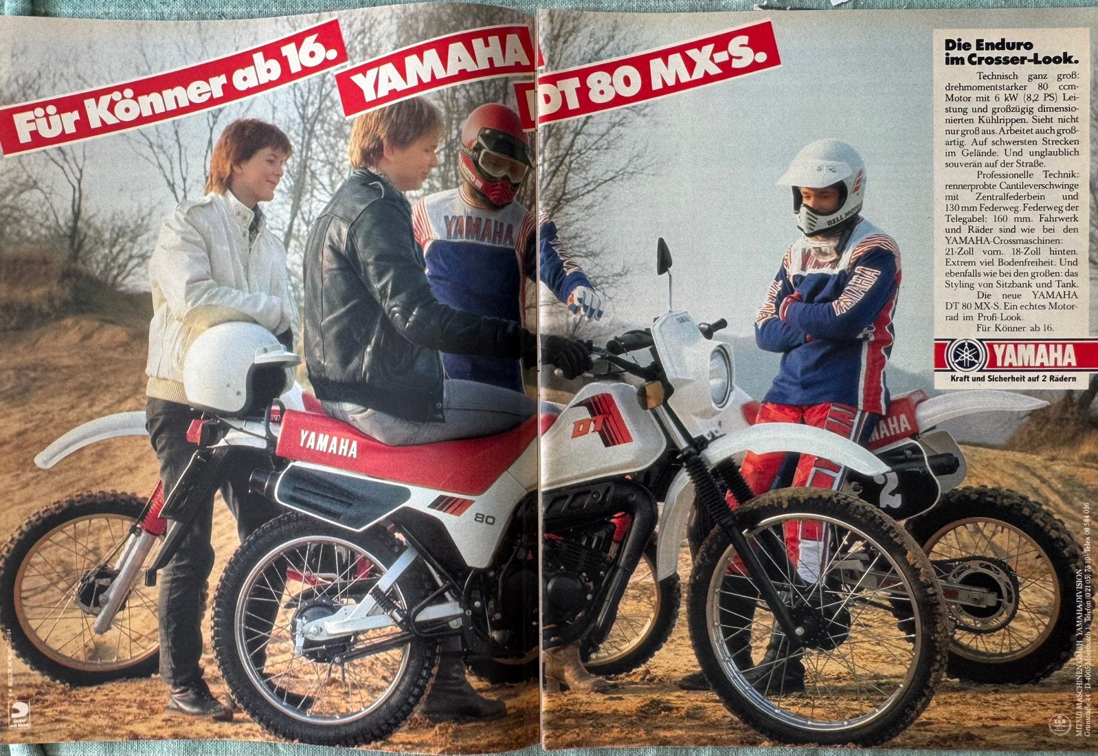Advertentie 1984 Yamaha DT80 MX-S, Verzenden, Zo goed als nieuw, Motoren