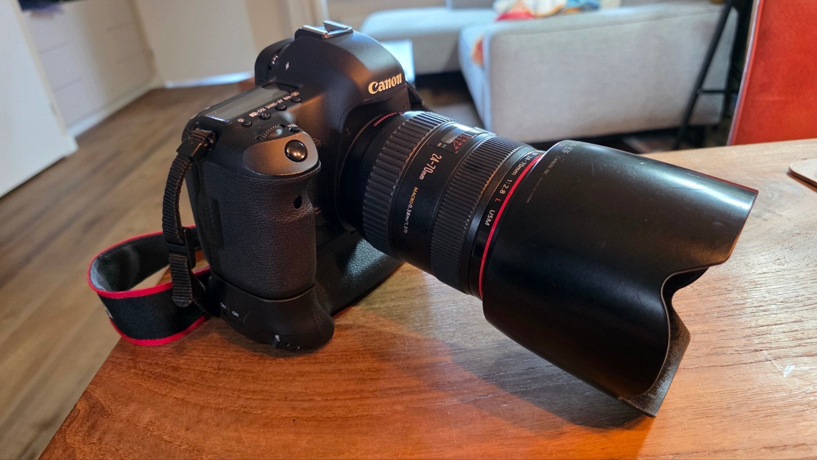 Canon 5D Mark III full frame camera + 24 - 70 2.8 L + grip, Audio, Tv en Foto, Canon, Ophalen of Verzenden, Geen optische zoom