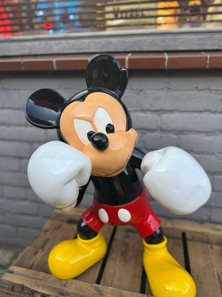 Mickey Mouse Beeld - Bokser, Verzamelen, Ophalen, Zo goed als nieuw, Fantasy