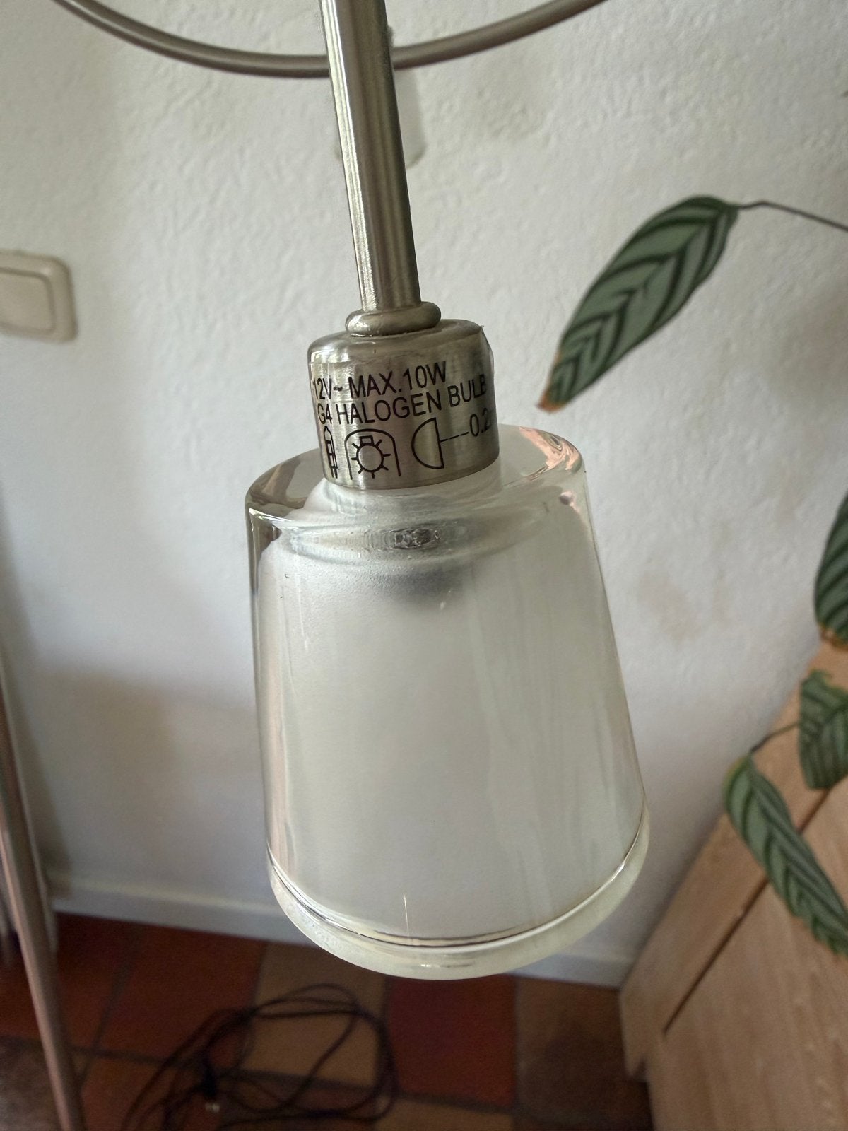 IKEA Kryssbo vloerlamp 1.70m met 7 lichtpunten en dimmer, Ophalen, Gebruikt, G4, Metaal