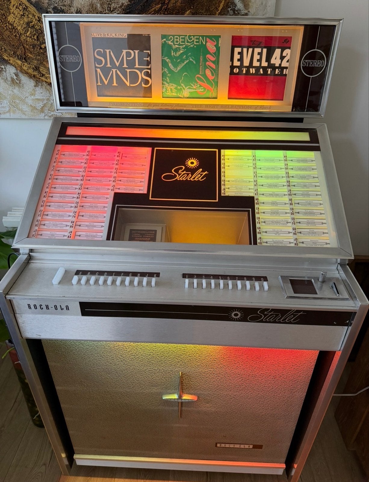 Rock-Ola Starlet Jukebox - Vintage Jukebox met Singles, Gebruikt, Rock Ola, 1960 tot 1970, Ophalen
