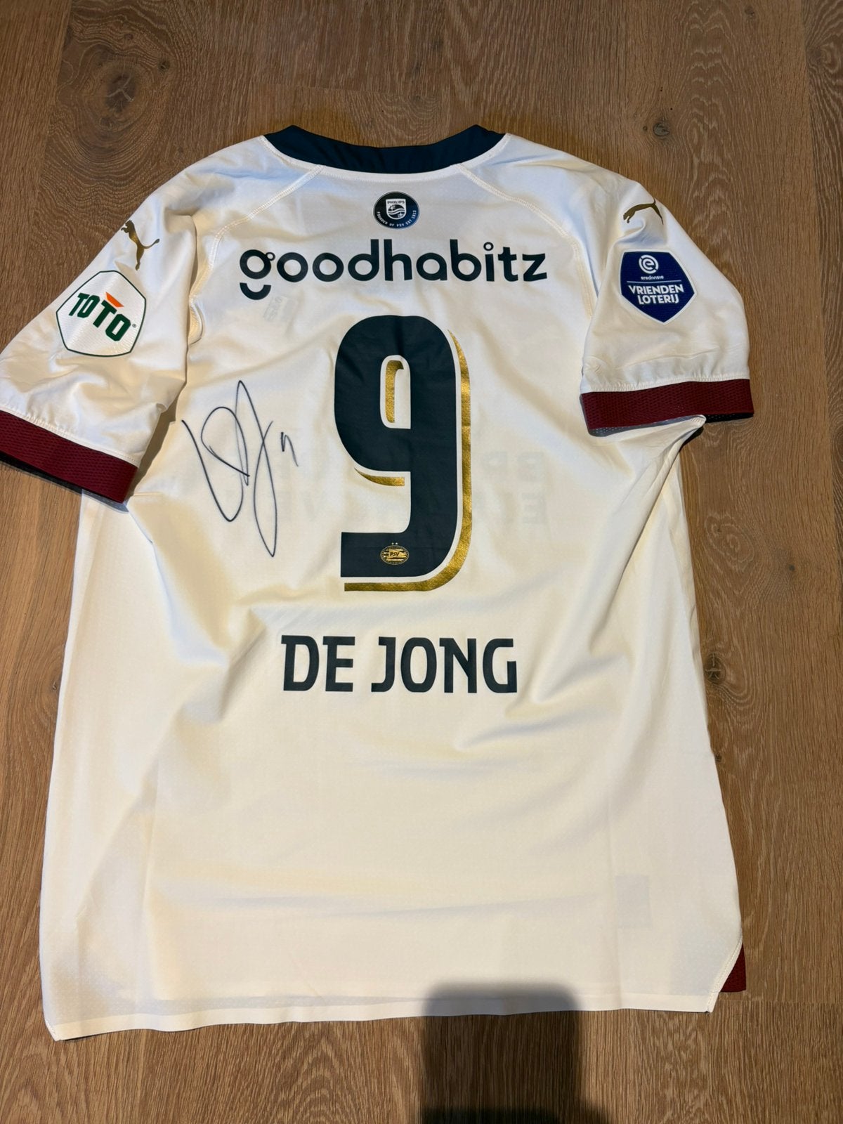 Matchworn Luuk de Jong PSV, Ophalen of Verzenden, Zo goed als nieuw, Shirt