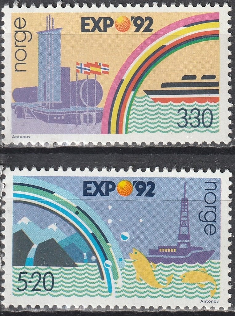 Noorwegen Michel nr. 1094-1095 Postfris, Postzegels en Munten, Postzegels | Europa | Scandinavië, Verzenden, Noorwegen, Postfris