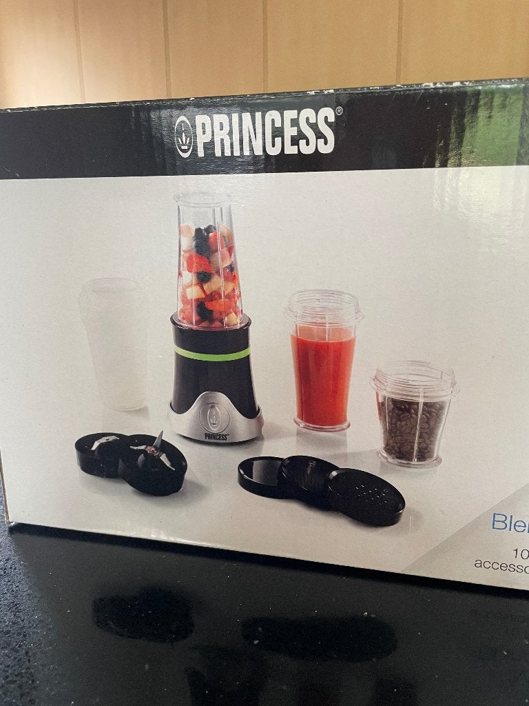 Princess mini blender, Ophalen, Overige typen, Nieuw, Zwart
