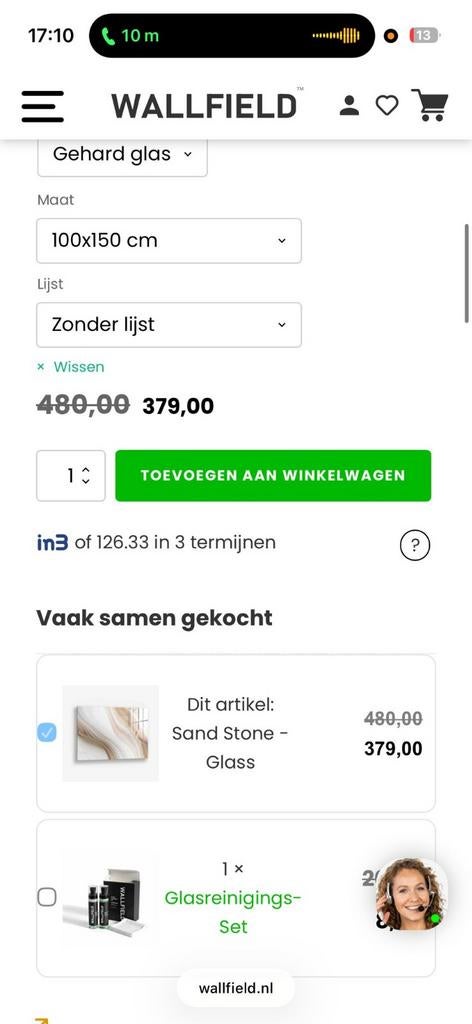 Glasschilderij, Eén persoon, Cadeaubon
