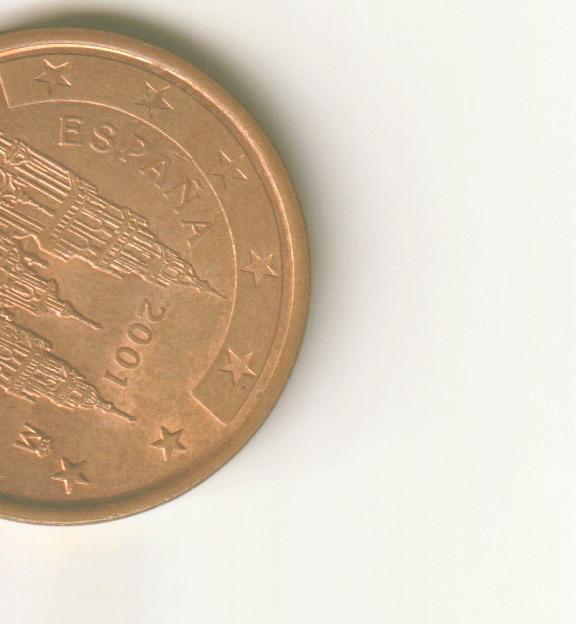 5 cent 2001 spanje, Verzenden, Spanje