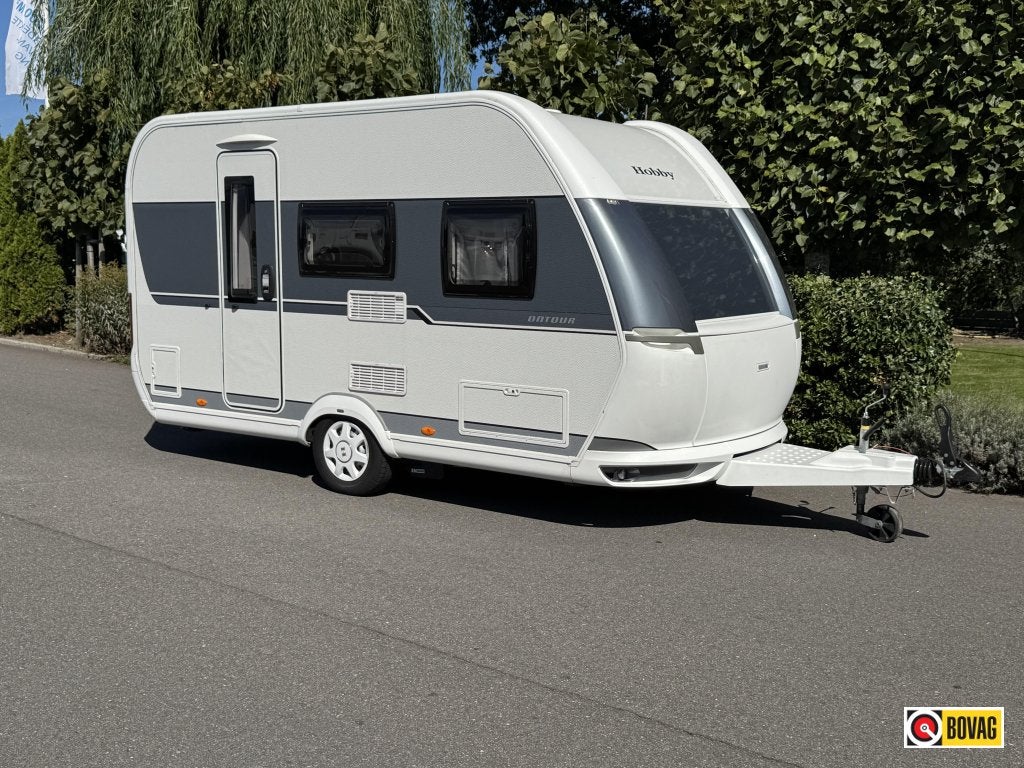 Hobby On Tour 390 SF Mover,dwars bed,treinzit, voortent, Caravans en Kamperen, Hobby, Bedrijf, Treinzit, Tot 4 meter