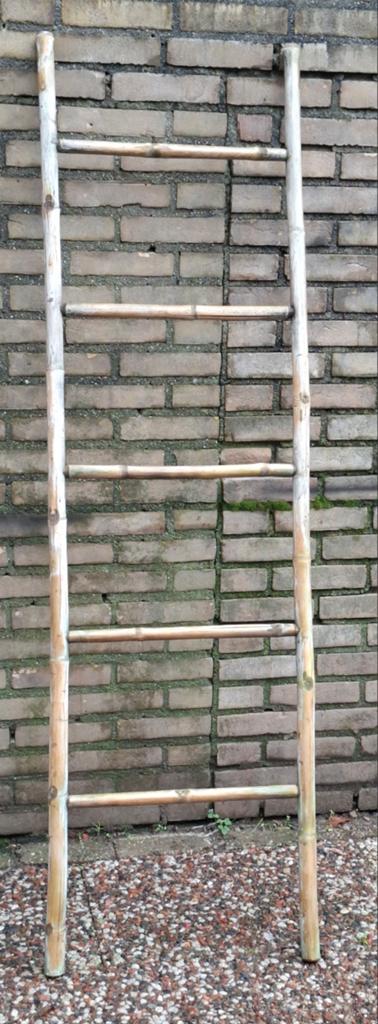 Ladder.  Rotan. Decoratief. 50/170 cm., Antiek en Kunst, Ophalen