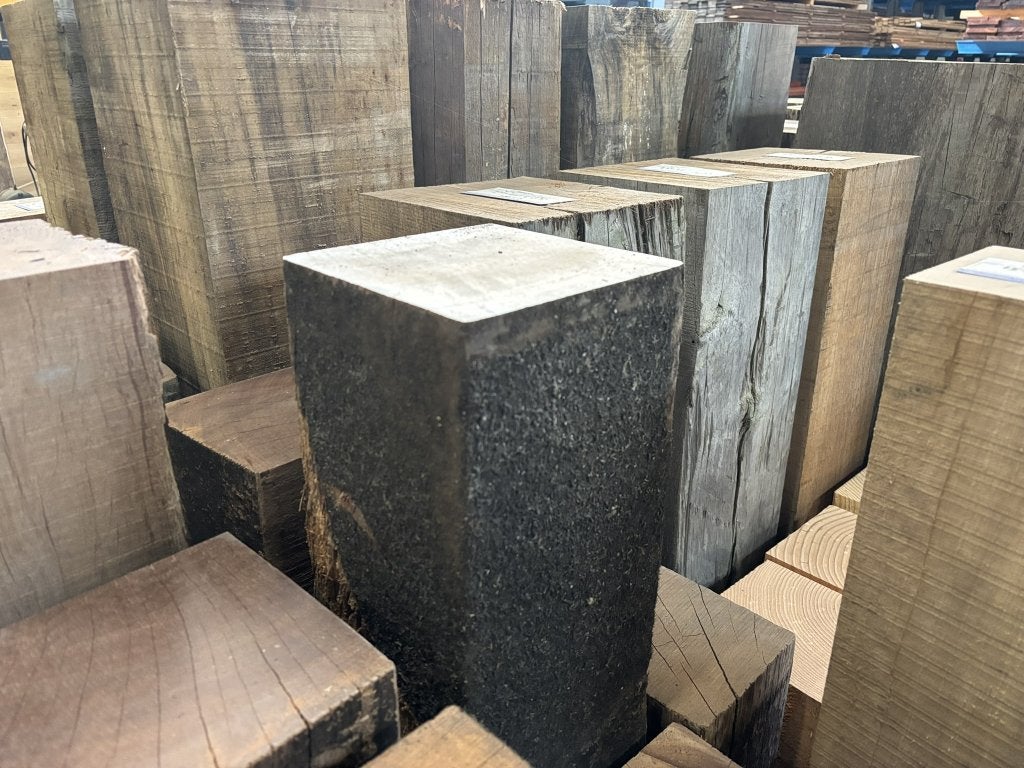 Sokkels, zuilen en pilaren van gebruikt hardhout voor tuin, Hout@hameren.nl, Gebruikt, Hertog van beijerenstraat 2a, Ophalen of Verzenden