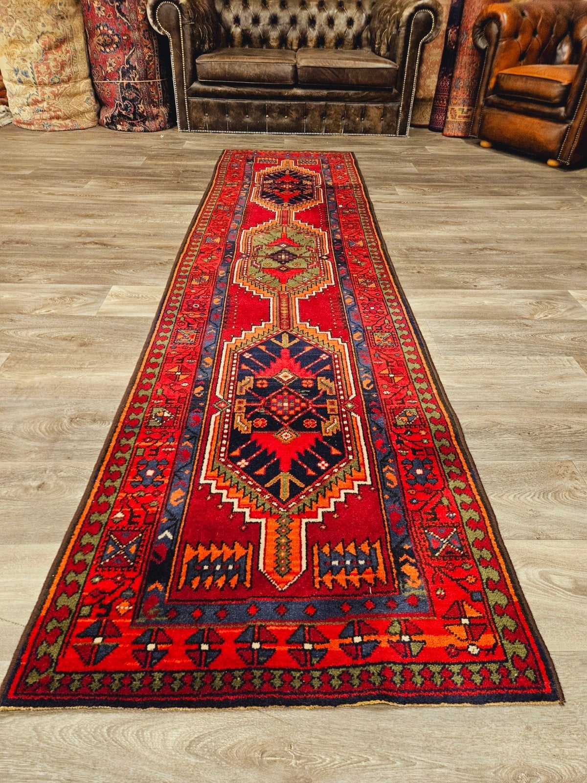 Perzische Loper. prachtige kleuren en patronen! Weg = Weg!, Blauw, Perzisch, 200 cm of meer