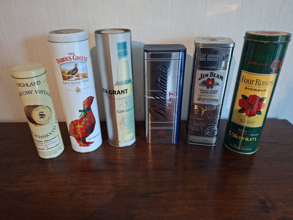 Whisky verpakking blikken, Verzamelen, Ophalen of Verzenden, Zo goed als nieuw, Verpakking