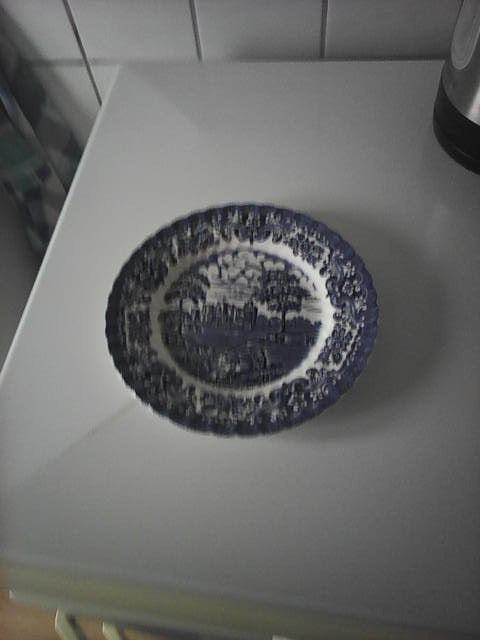 Country Castles' decor in Blauw | Vintage., Antiek en Kunst, Ophalen of Verzenden