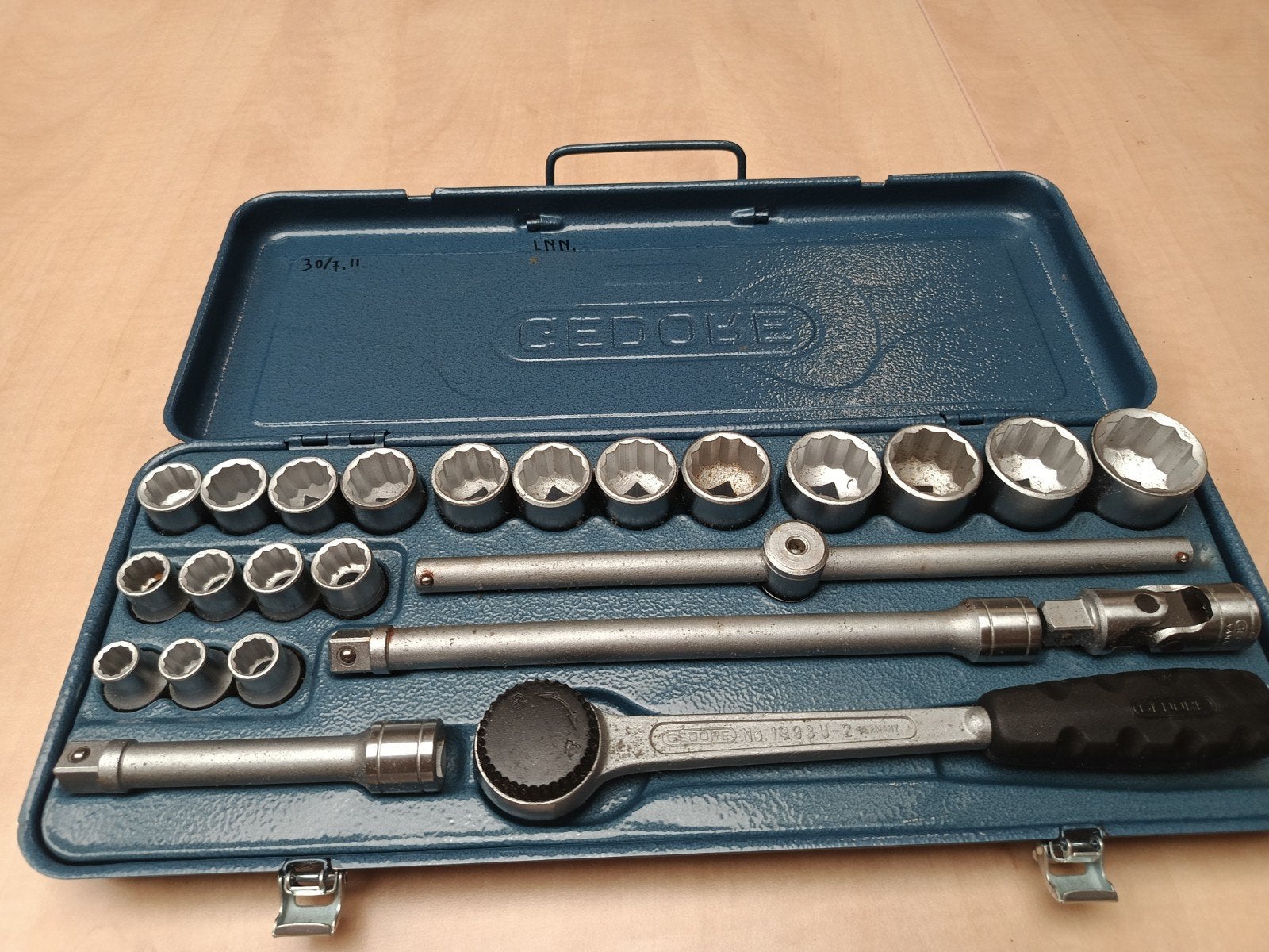 Gedore D 19 HMU-2 Doppendoos 1/2 inch, Ophalen of Verzenden, Zo goed als nieuw, Gereedschapsset, Gedore