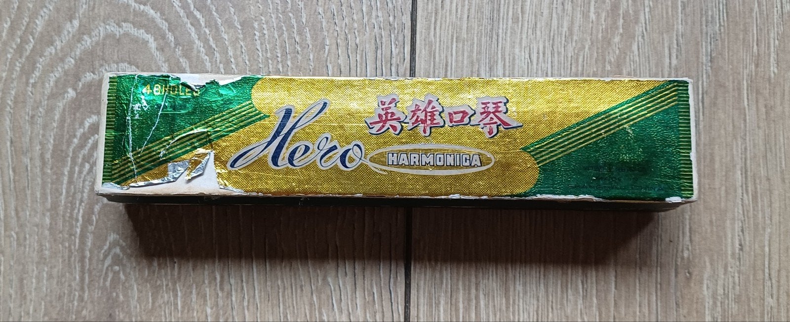 Vintage Hero Harmonica mondharmonica met originele doos, Muziek en Instrumenten, Gebruikt, Overige typen, Ophalen of Verzenden