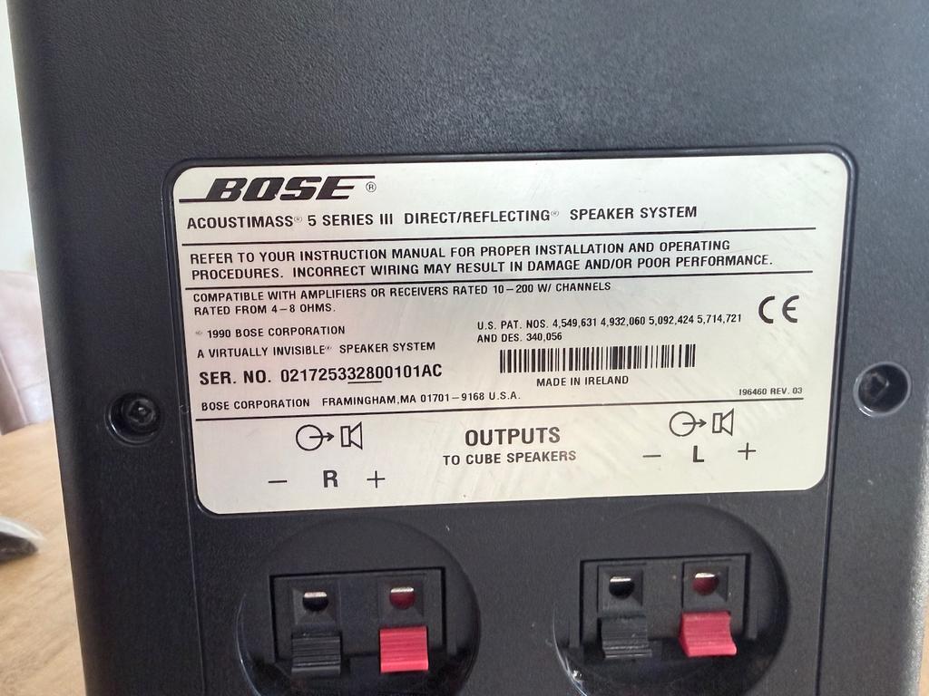 Bose background speakerset, Ophalen of Verzenden, Gebruikt