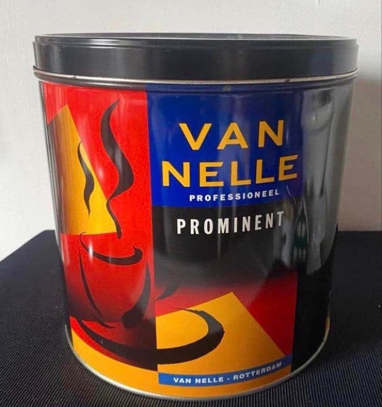 Groot blik van Van Nelle koffie-Rotterdam Mocca Extra/Arome., Ophalen of Verzenden, Zo goed als nieuw, Koffie, Van Nelle
