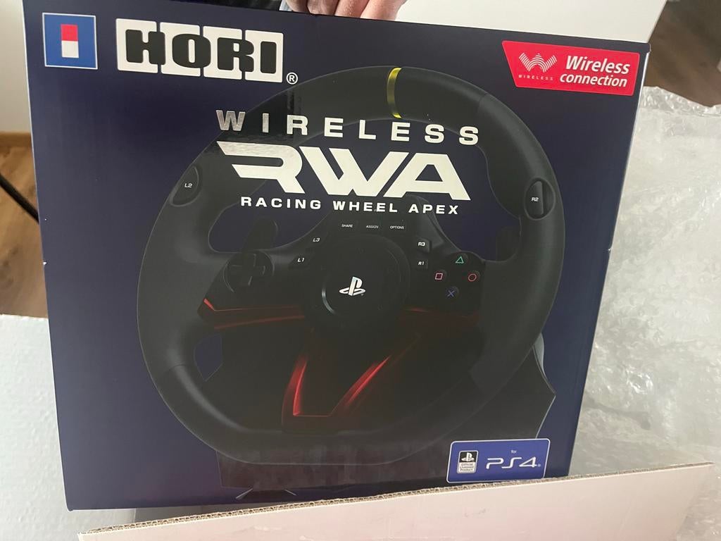 Hori Wireless Racing Wheel Apex PS4 - Nieuw in doos, Ophalen, Nieuw, Stuur of Pedalen, PlayStation 4