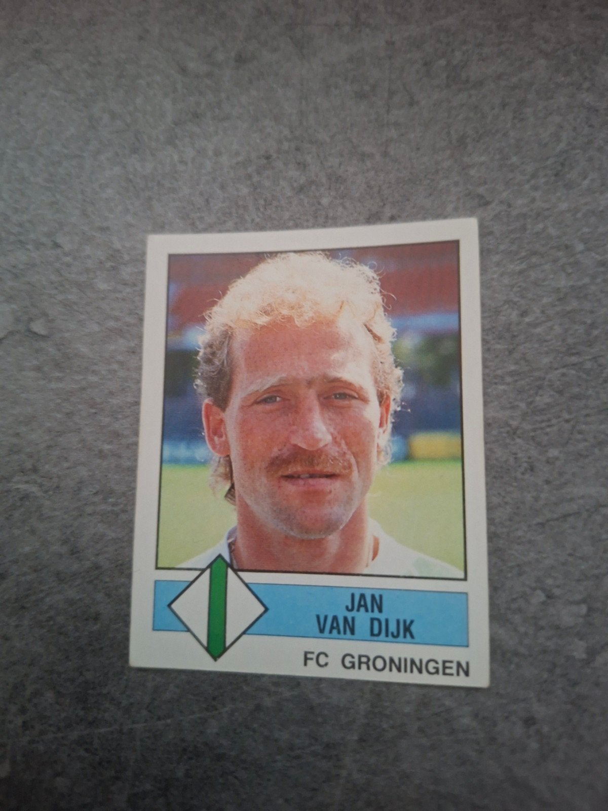 Panini sticker Voetbal 87. Jan van Dijk FC Groningen., Ophalen of Verzenden, Zo goed als nieuw, Sticker