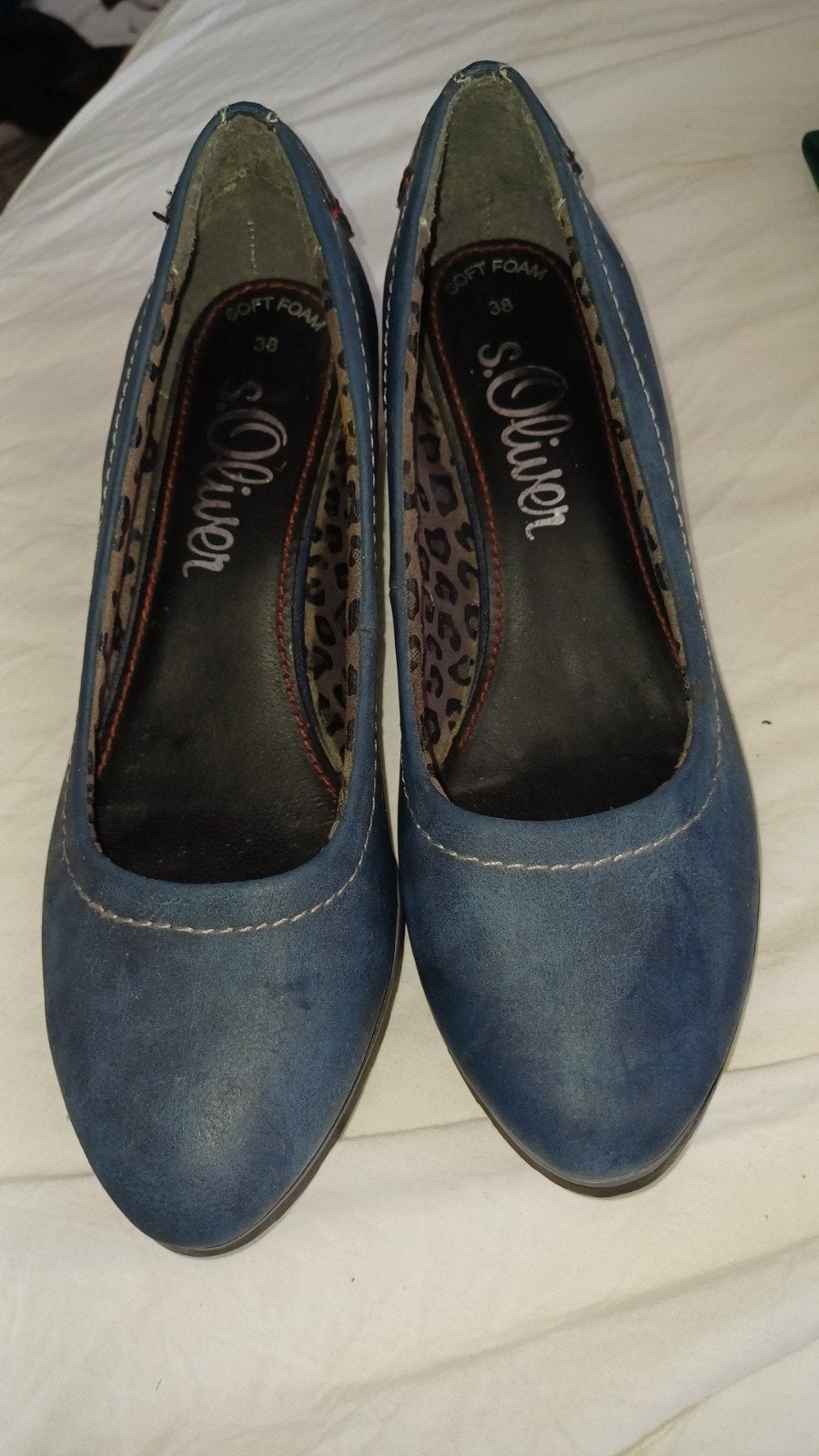 S.oliver dames schoenen, Pumps, Ophalen of Verzenden, Zo goed als nieuw, Blauw