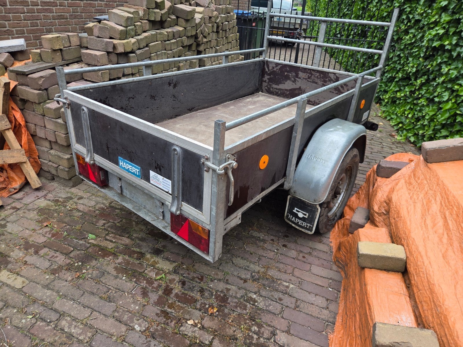 Hapert aanhangwagen - Bouwjaar 2000 - Max. gew. 750kg, Auto diversen, Aanhangers en Bagagewagens, Ophalen, Gebruikt