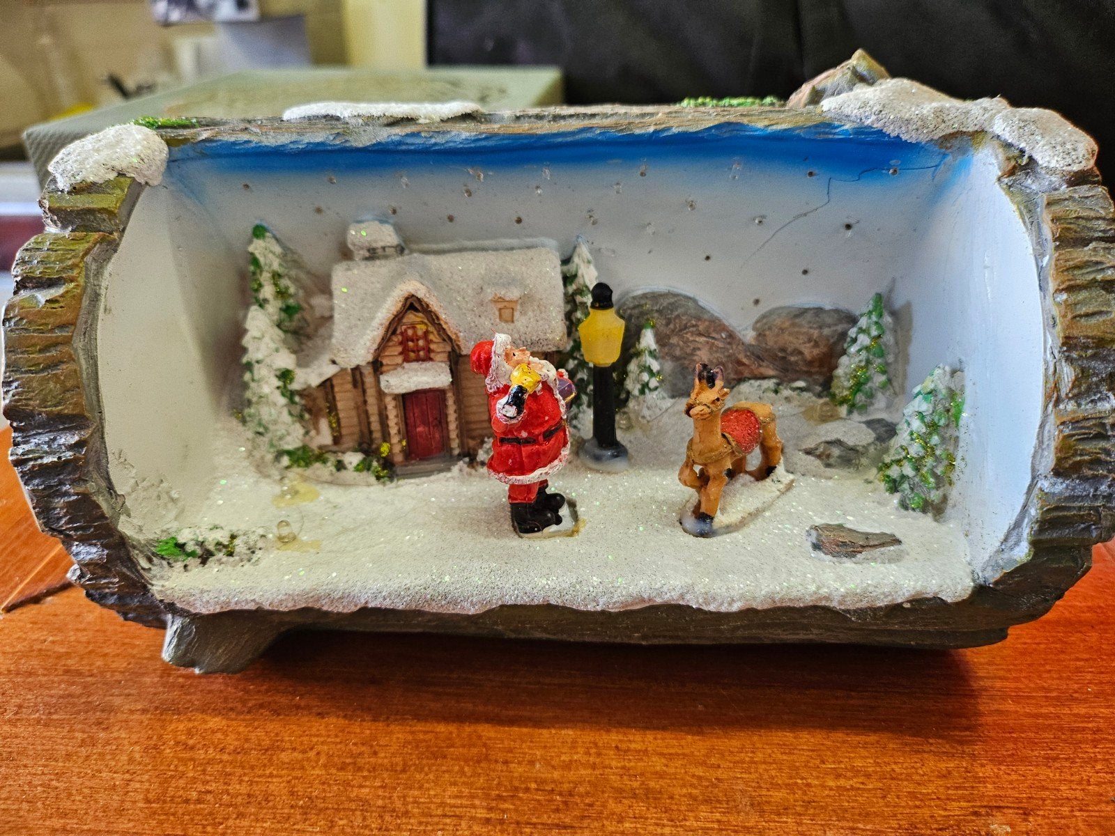 Kerstdecoratie boomstammen, Ophalen of Verzenden, Zo goed als nieuw