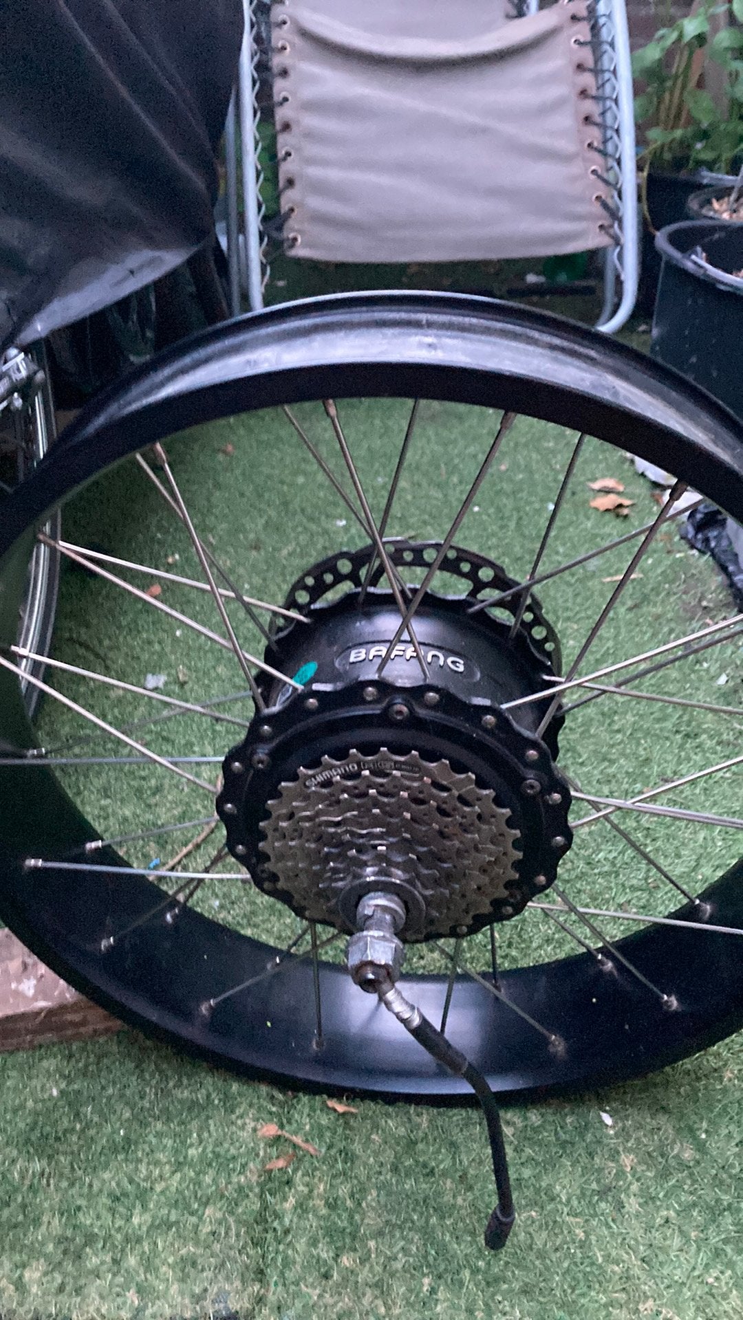 Bafang naafmotor, 500W, Fietsen en Brommers, Fietsonderdelen, Ophalen of Verzenden, Zo goed als nieuw, Fatbike