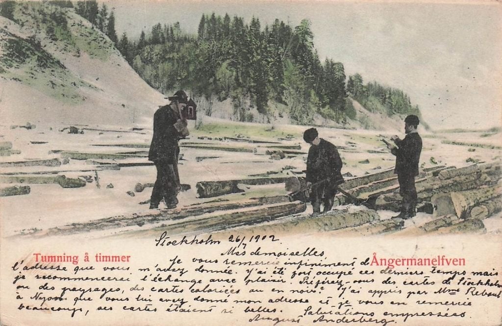 702-459-009 Tumning A Timmer Angermanelfven, Verzenden, Voor 1920, Overig Europa