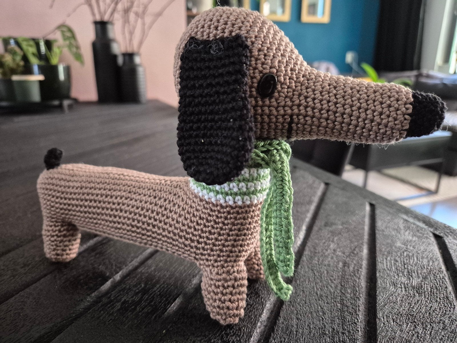 Handgemaakte Teckel Knuffel - Urenlang Speelplezier, Overige merken, Nieuw, Middelgroot (20 tot 80 cm), Bruin