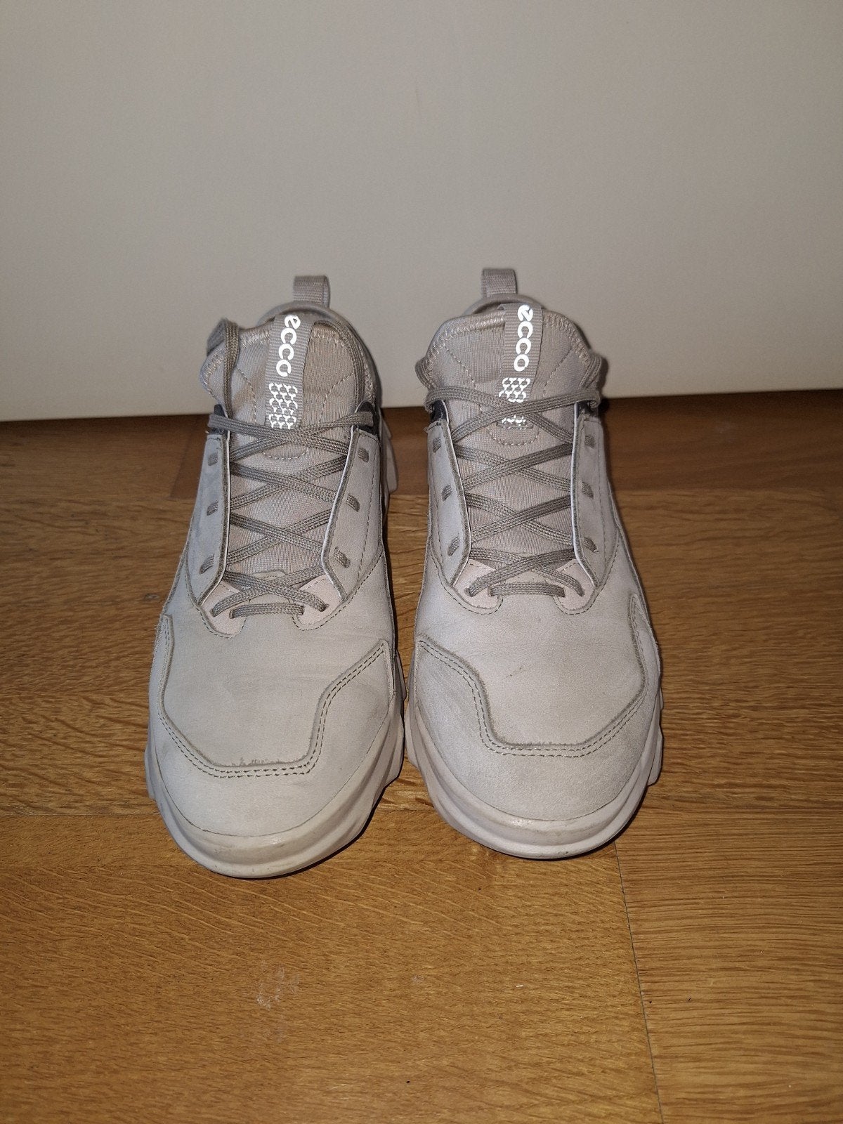 Ecco leren sneakers, maat 39, kleur grijs (sage/gravel), Ecco, Ophalen of Verzenden, Grijs, Sneakers of Gympen