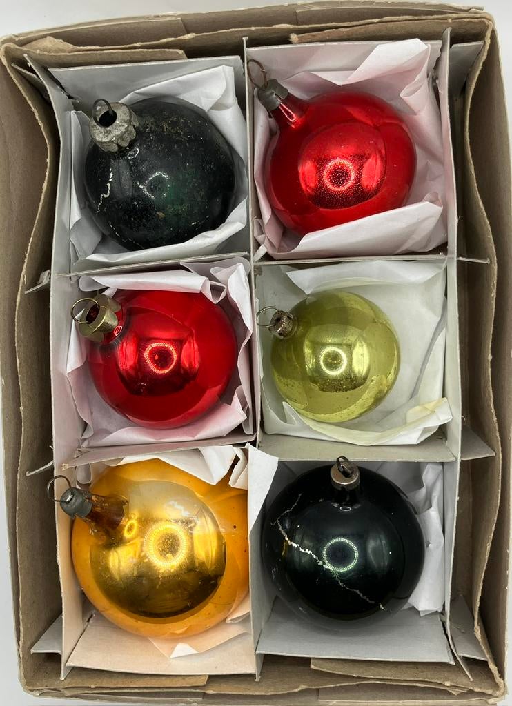 Oude kerstballen, jaren 40/50, Diversen, Kerst, Ophalen of Verzenden, Gebruikt
