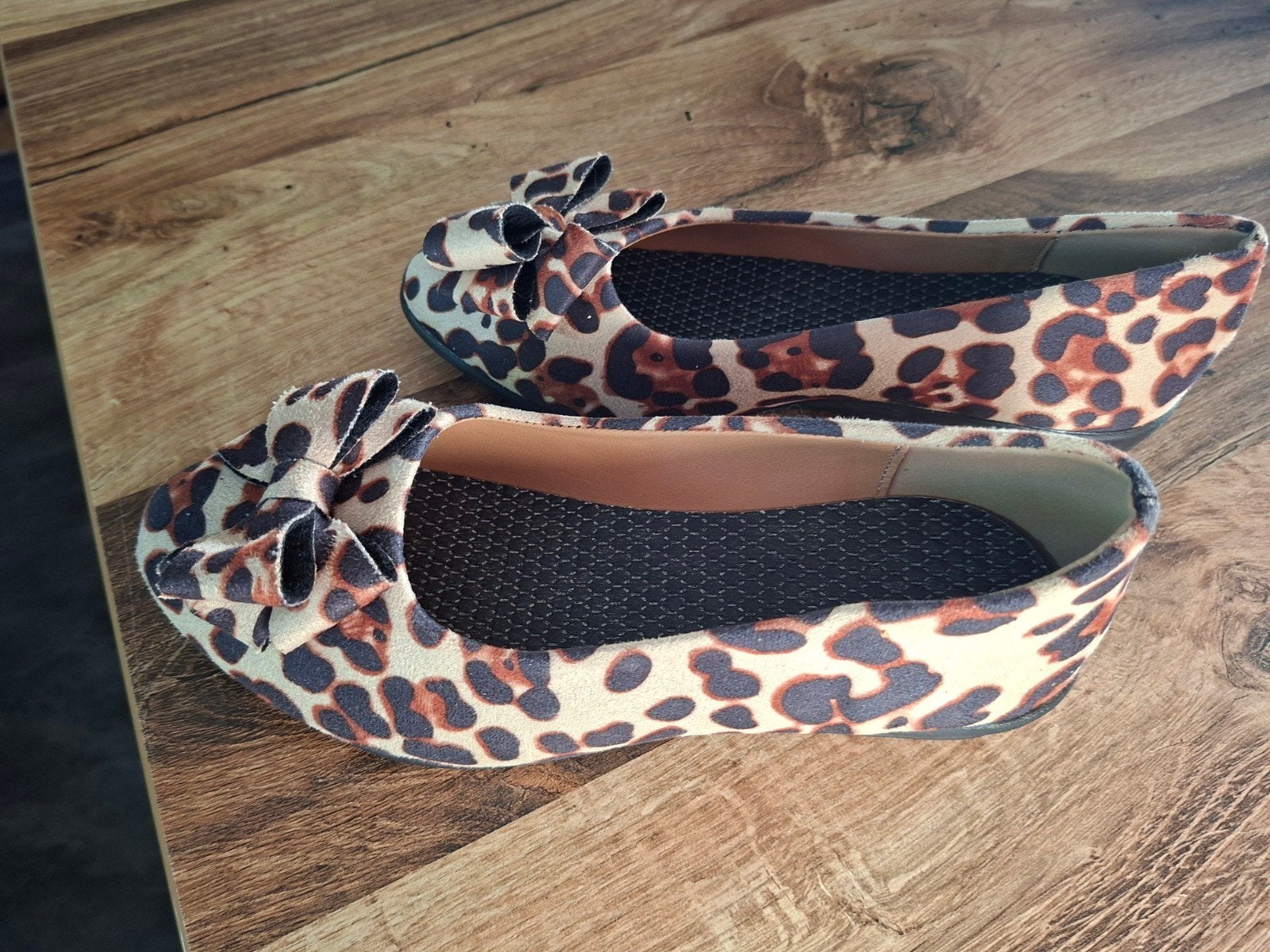 Nieuwe Ballerina's met Luipaardprint - Maat 39 (valt als 38), Ophalen of Verzenden, Nieuw, Overige kleuren, Ballerina's