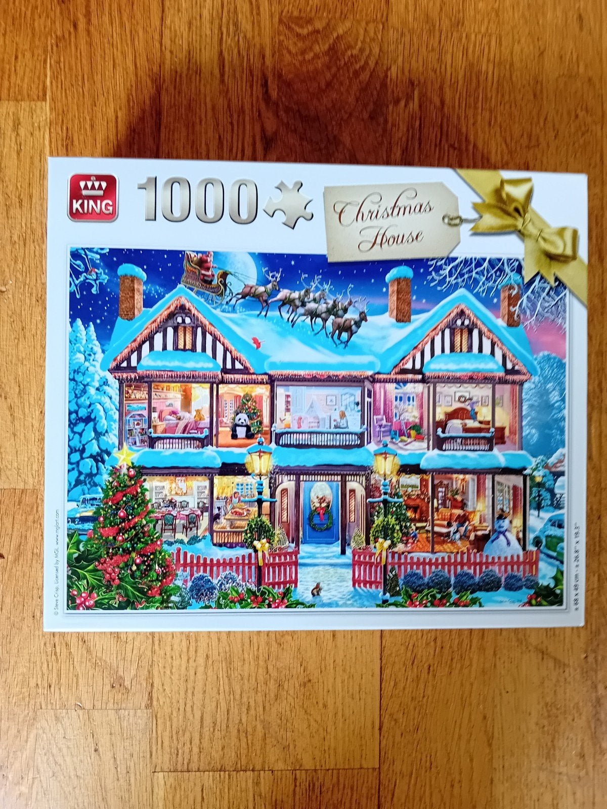 King Legpuzzel Christmas House 1000 stukjes - Nieuw!, Ophalen of Verzenden, 500 t/m 1500 stukjes, Nieuw, Legpuzzel