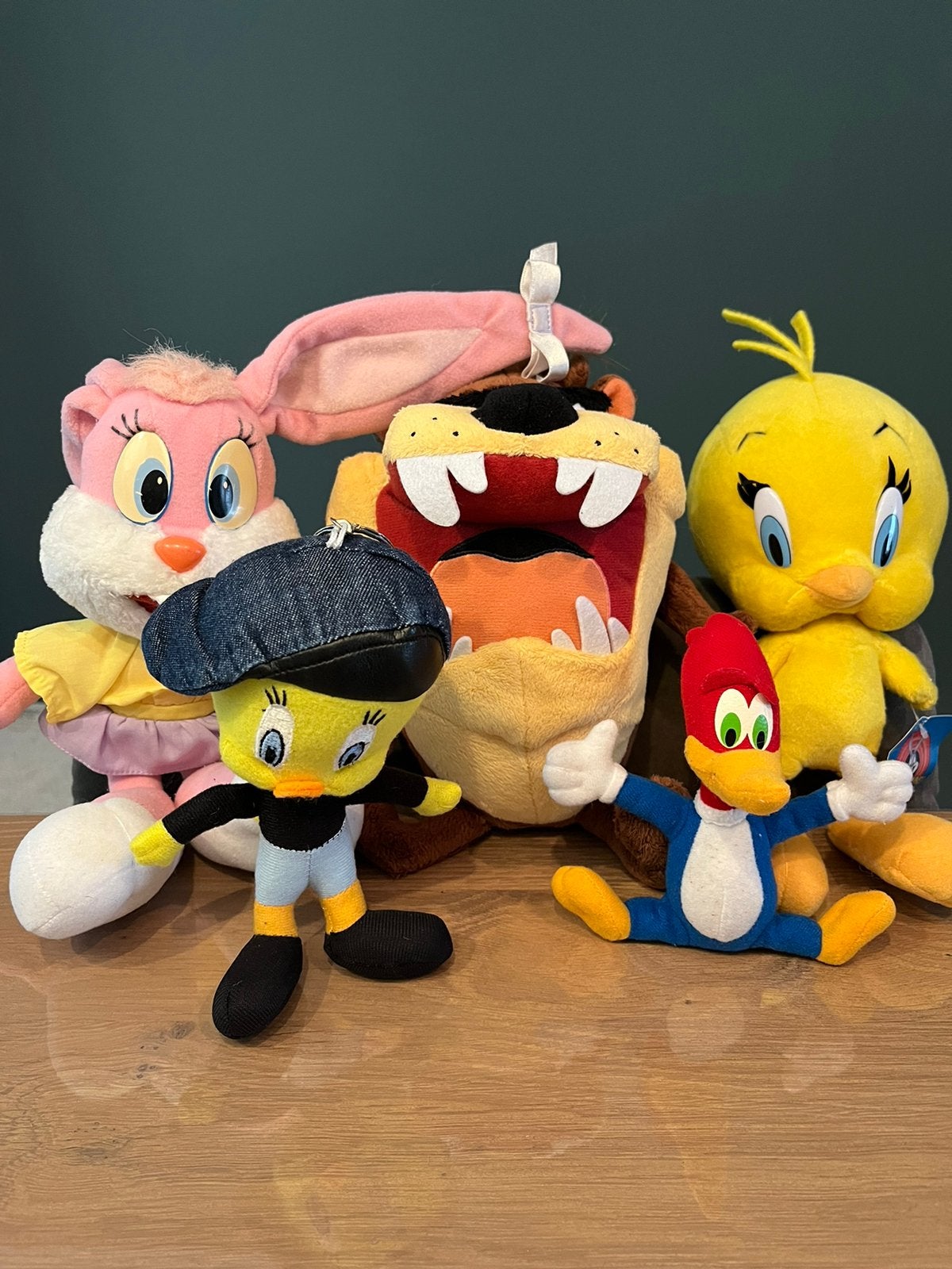 Gave set vintage Looney tunes knuffels, Ophalen of Verzenden, Looney Tunes, Beeldje of Figuurtje