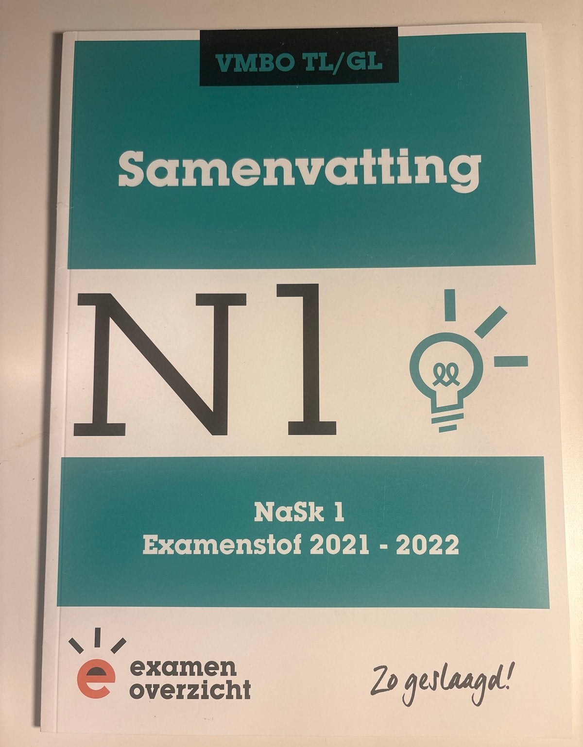 Samenvatting NaSk 1 VMBO TL/GL ExamenOverzicht 2021-2022, Ophalen of Verzenden, Zo goed als nieuw, VMBO, Natuurkunde