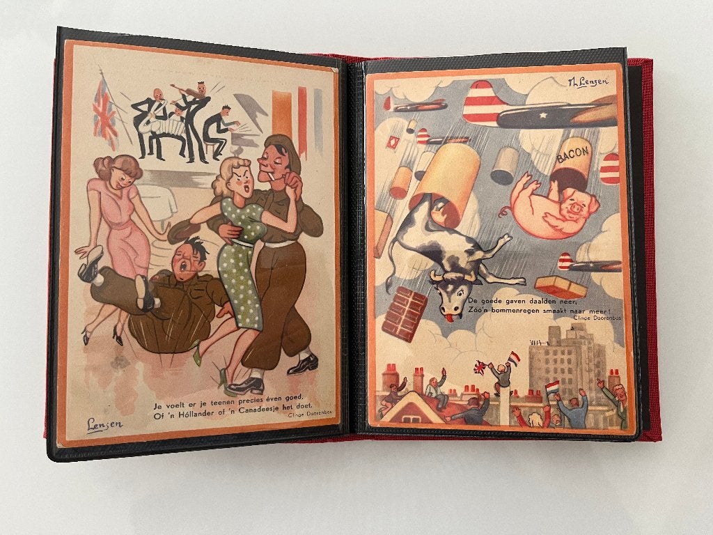 Ansichtkaarten uitgegeven rondom de bevrijding 1945, Ophalen of Verzenden, 1940 tot 1960, Ongelopen