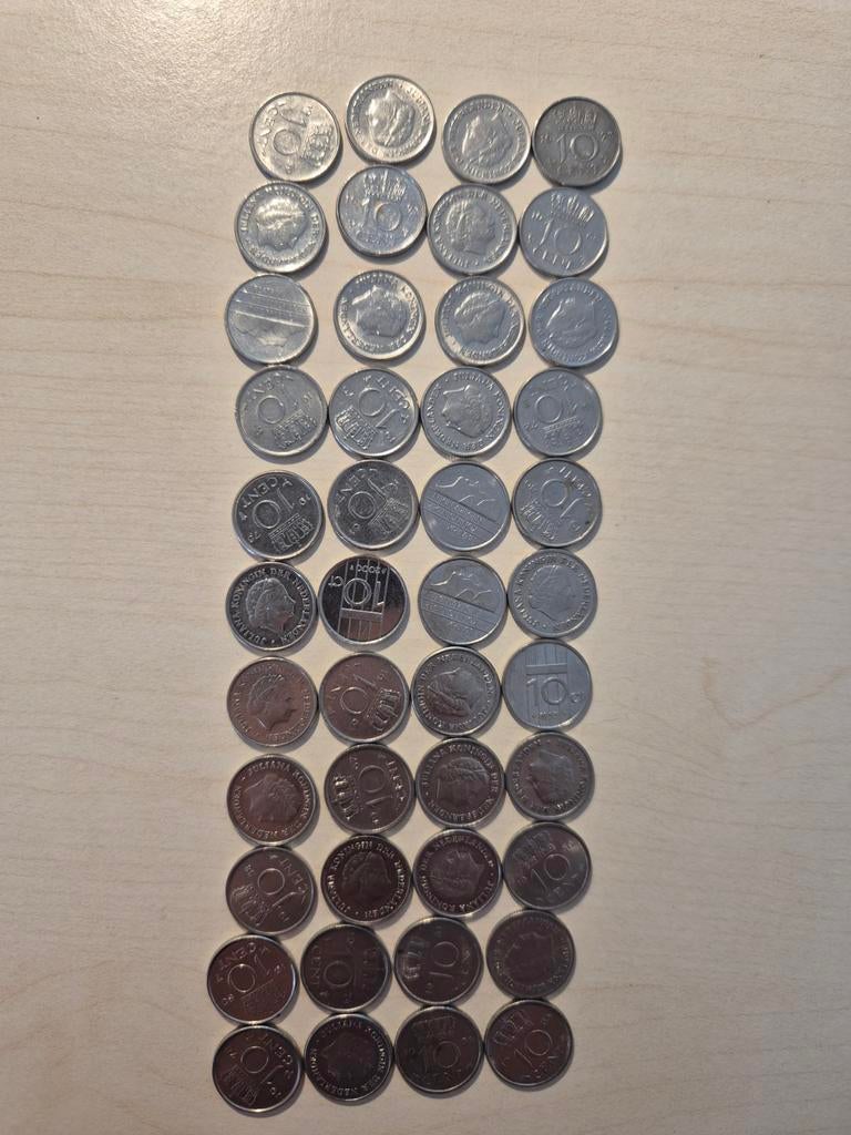 44 Dubbeltjes Koningin Juliana, Ophalen of Verzenden, Koningin Juliana, 10 cent, Setje