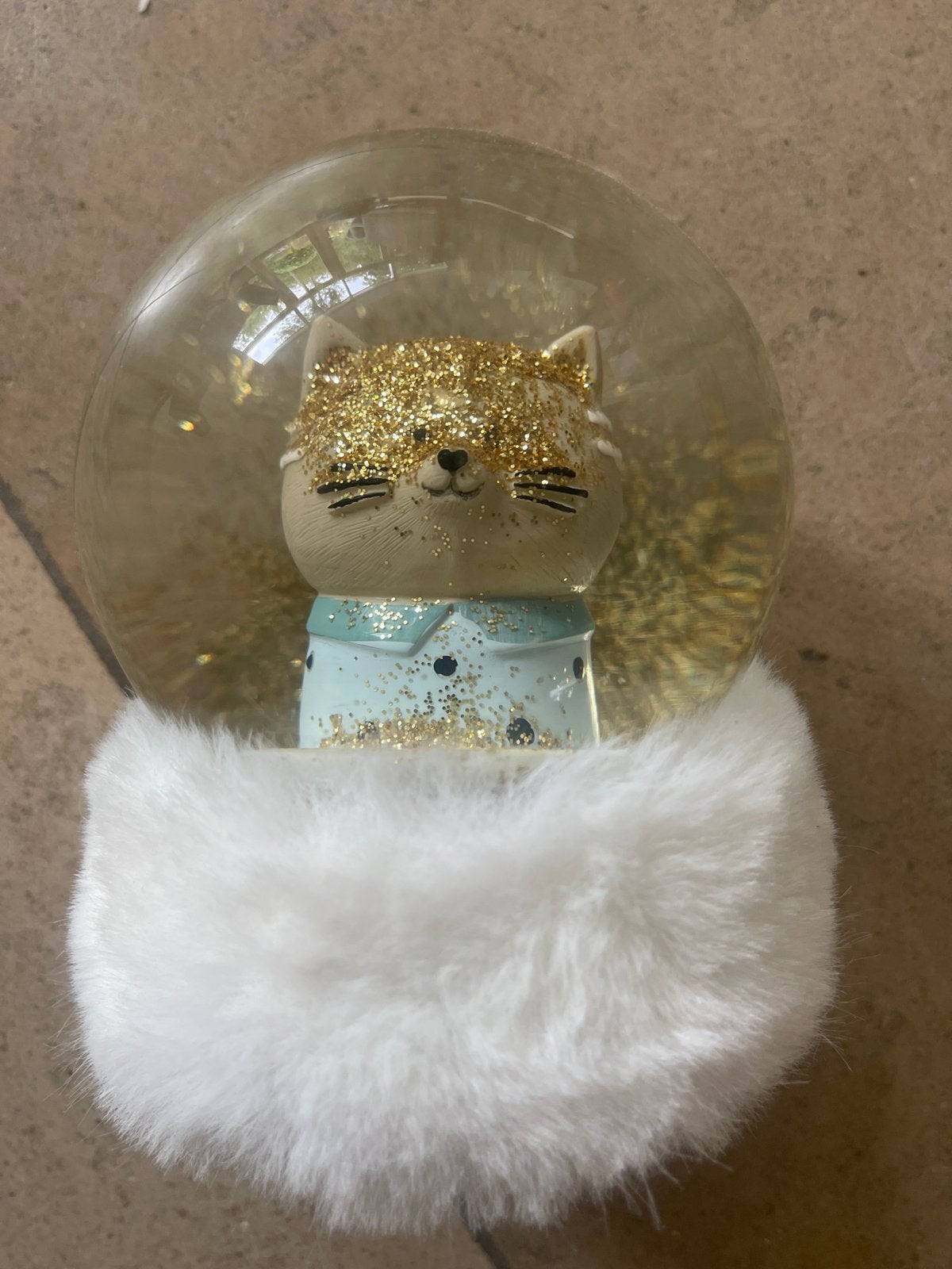 Schattige Katten Sneeuwbol met Glitters, Meerkleurig, Overige stijlen, Ophalen of Verzenden, Zo goed als nieuw