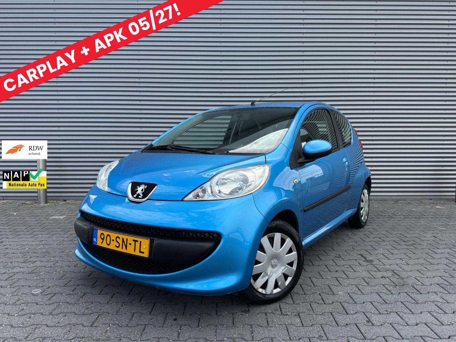 Peugeot 107 APK | CARPLAY | 2e EIGENAAR | DEALER ONDERHOUDEN, Voorwielaandrijving, Stof, 765 kg, 68 pk