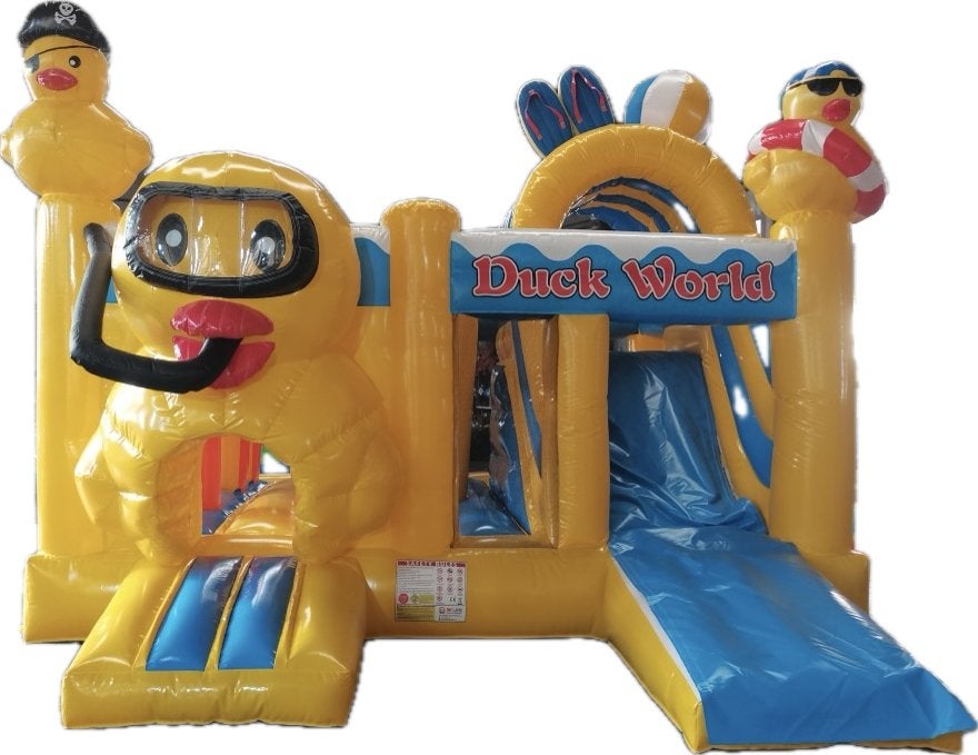Springkasteel Multiplay Eend - Met EN14960 Certificaat, Ophalen, Gebruikt